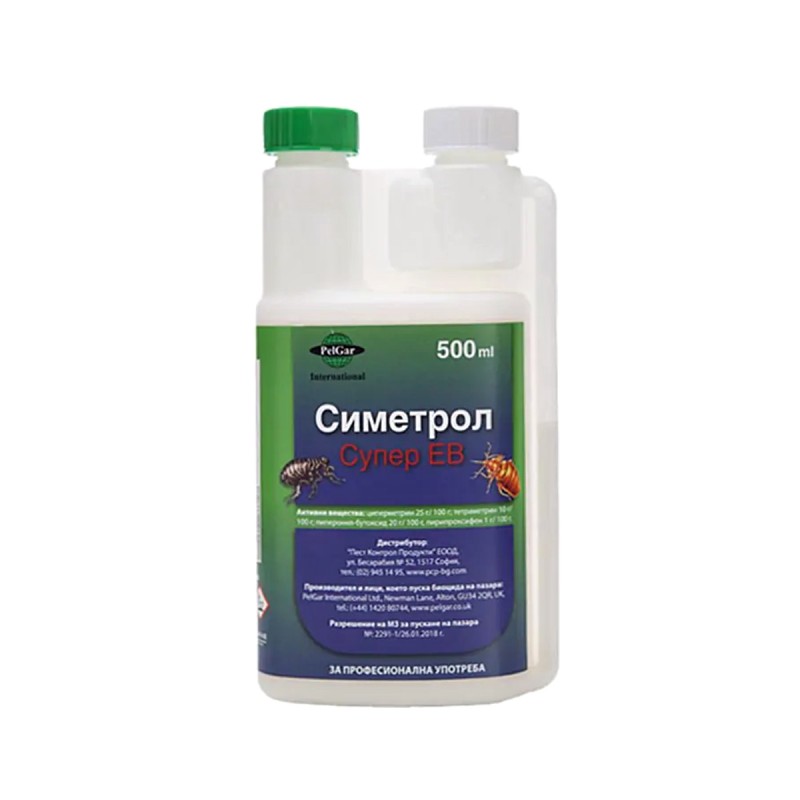 Симетрол Супер ЕВ – инсектицид срещу дървеници, бълхи и хлебарки
